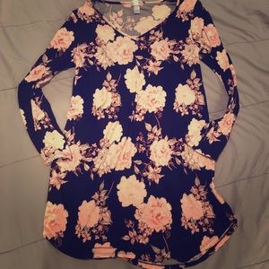 Floral long sleeve dress